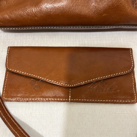 Leather Crossbody Shoulder Purse and Card/Cash Holder 10x6x2 - Picture 3 of 7